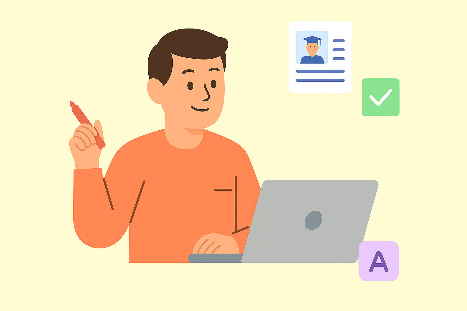 Teacher using AI in the classroom