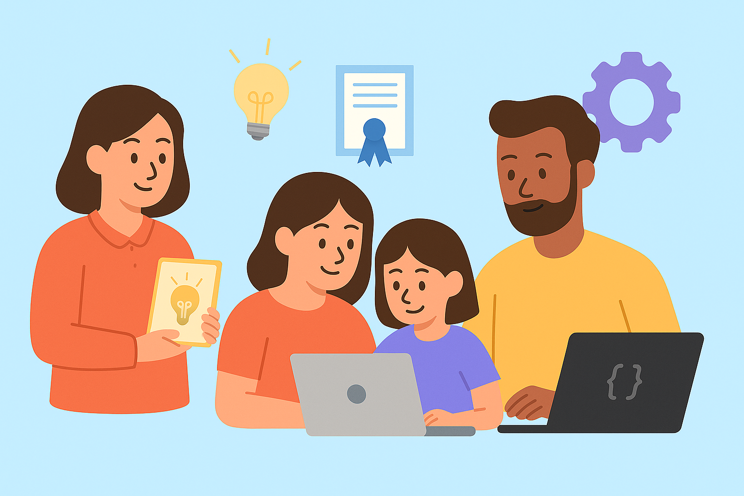 AI Literacy School illustration