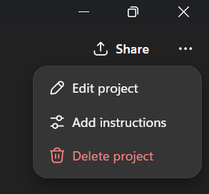 ChatGPT Project Instructions