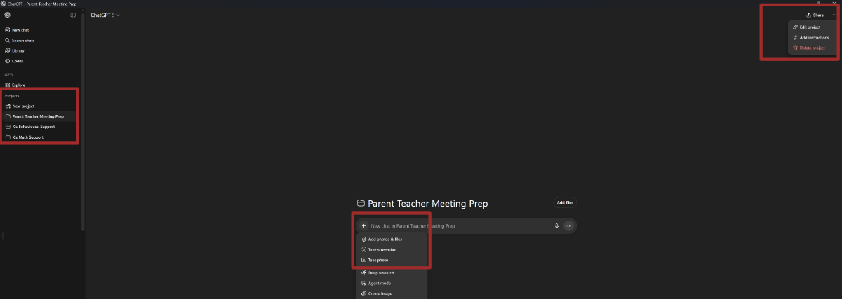 ChatGPT Project Notes Uploads